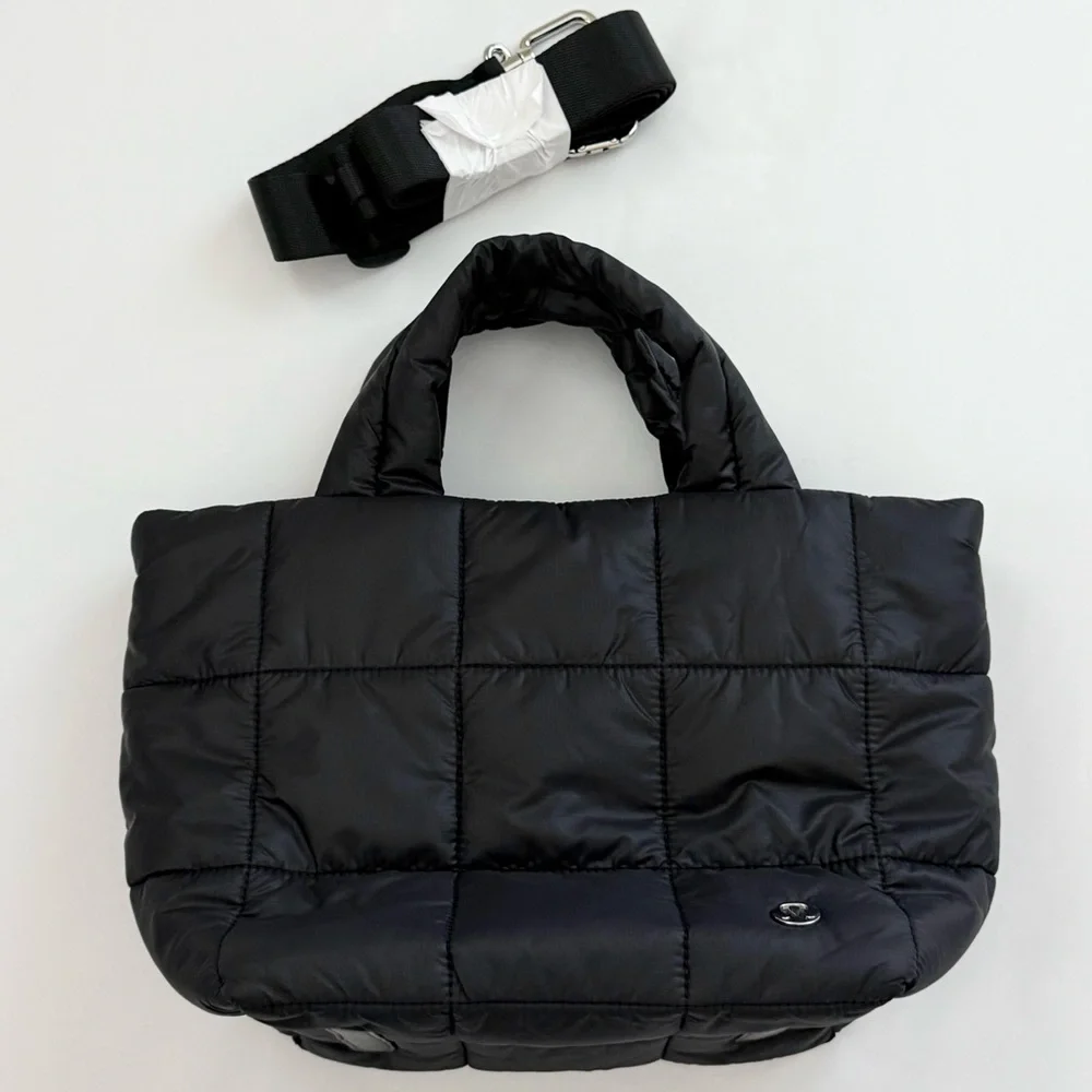 Lululemon Quilted Grid Small Tote, Black - Picture 1 of 16